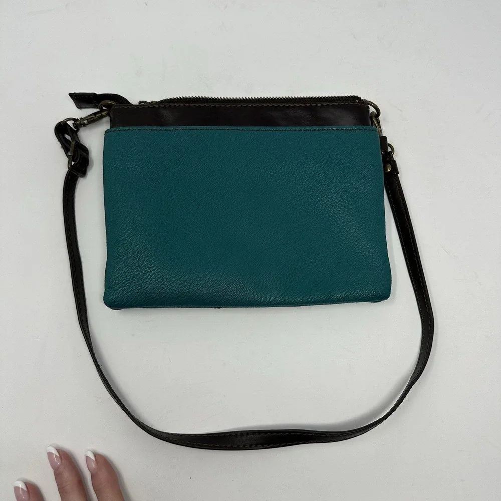 Chala FROG Mini Crossbody Purse Handbag Convertible Straps Turquoise